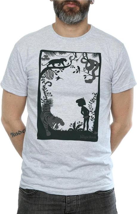 Immagine prodotto Disney The Jungle Book Silhouette Poster Maglietta Uomo (L)