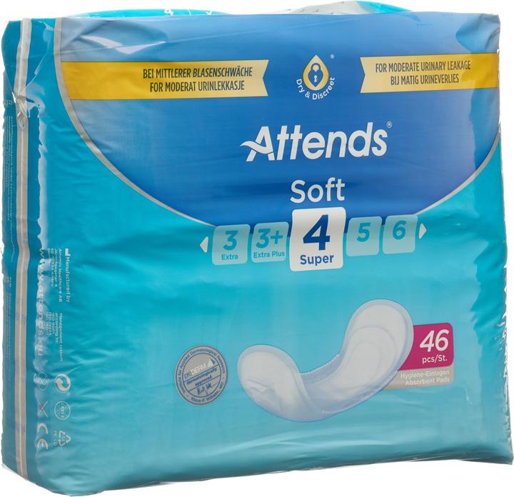 Attends Soft 4 Super Einlagen (46 x, Normal)