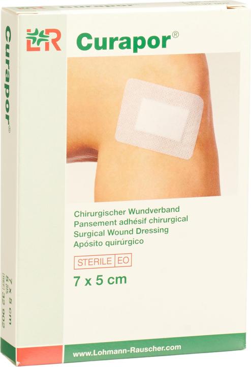 Curapor Chirurgisch Wundverband 7x5cm steril (5 x)