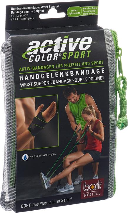 Bort Medical ActiveColor Sport Handgelenkbandage rechts schwarz (One Size)