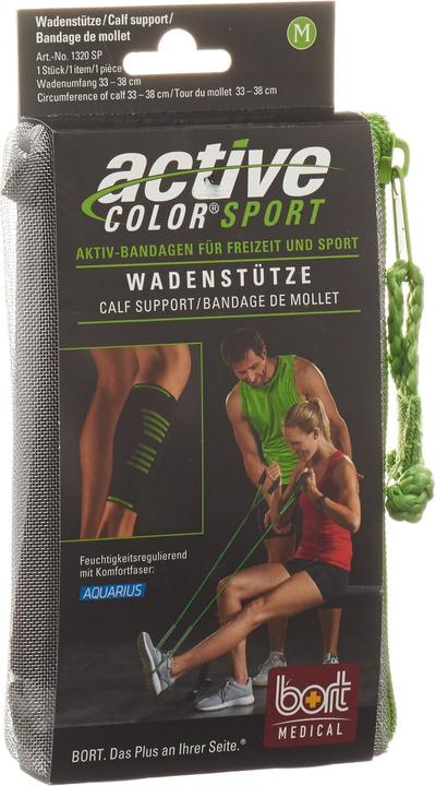 Produktbild Bort Medical ActiveColor Sport Wadenstütze M schwarz (M)