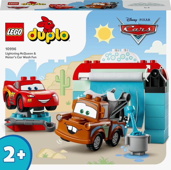 Produktbild LEGO Lightning McQueen und Mater in der Waschanlage (10996)