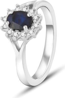 Beneto Exclusive - Charming ring with blue sapphire SAFAGG4 - Circuit: 58 mm (58)