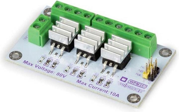 Whadda 3-Kanal-Hochleistungs-MOSFET-Modul (IRF540Ns)