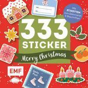 Actual product image 333 Sticker - Merry Christmas: Geschenk-Etiketten und Aufkleber mit beschreibbarer Oberfläche