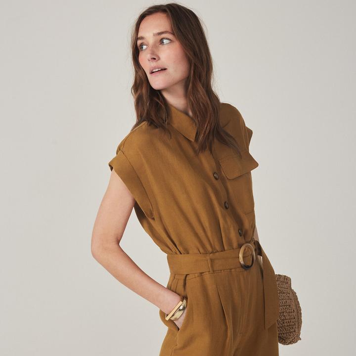 Produktbild La Redoute Collections Jumpsuit mit langem Bein Signature (38)