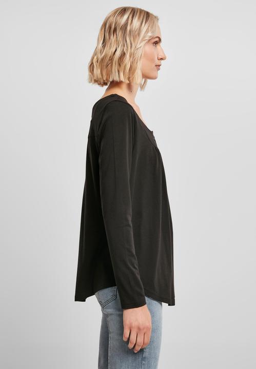 Actual product image Urban Classics Ladies Viscose Button Up Longsleeve - 16491 (XS)