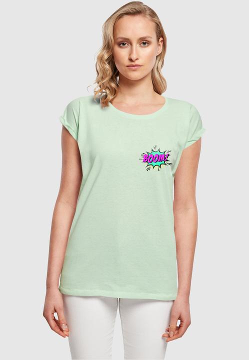 Actual product image Merchcode Ladies BOOM Comic Extended Shoulder Tee - 116849 (4XL)