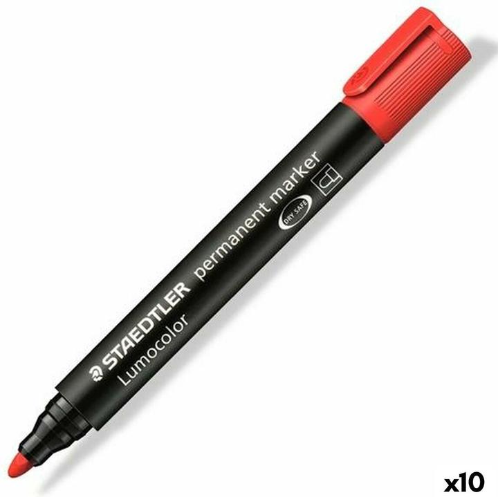 Produktbild Staedtler Marker Lumocolor perm (Rot, 2 mm, 10 x)