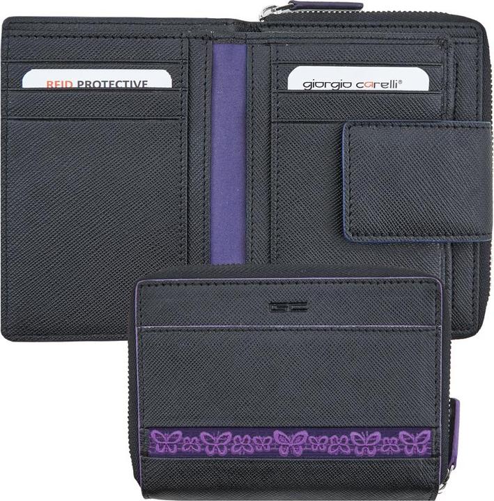 Image du produit Giorgio Carelli Portefeuille zippé pour femme, RFID, Soulbrace