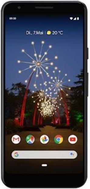 Actual product image Google Pixel 3a (64 GB, Just Black, 5.60", Single SIM, 12.20 Mpx, 4G)