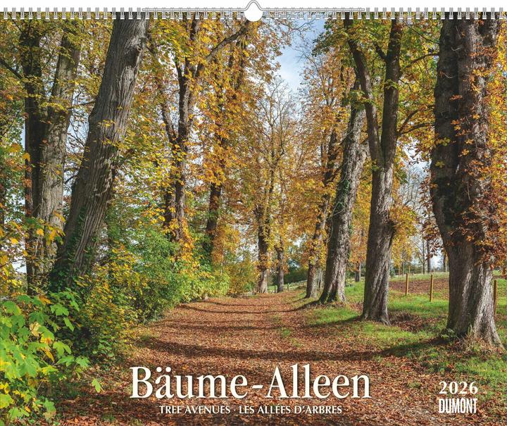 Produktbild Bäume – Alleen 2026 – Wandkalender 52 x 42,5 cm – Spiralbindung (Deutsch)