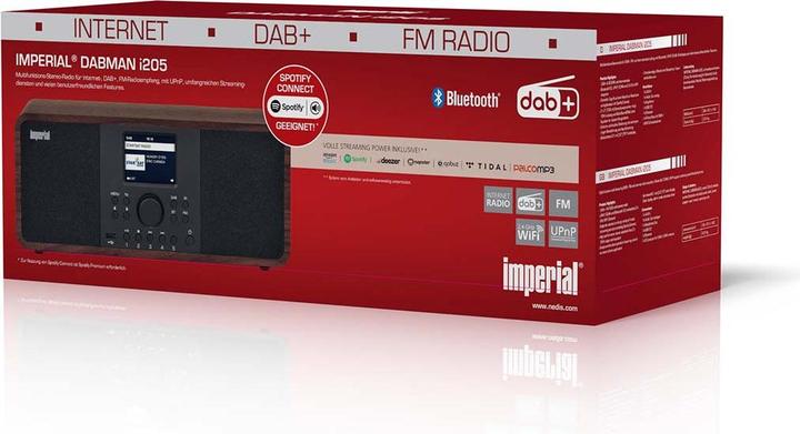 Image du produit Imperial Dabman i205 (Webradio, DAB+ DAB, VHF, FM, Bluetooth, WiFi)