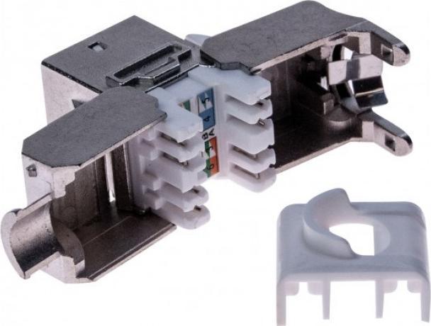 Actual product image Dexlan CAT.6A RJ 45 Keystone Module Delta certified