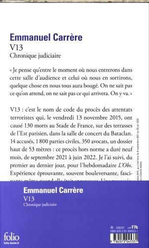 Immagine prodotto V13 (Francese, Emmanuel Carrère, 2024)