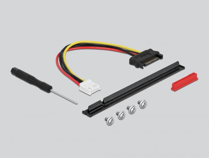 Actual product image Delock M.2 Key M to PCIe x16 NVMe adapter with 20 cm cable