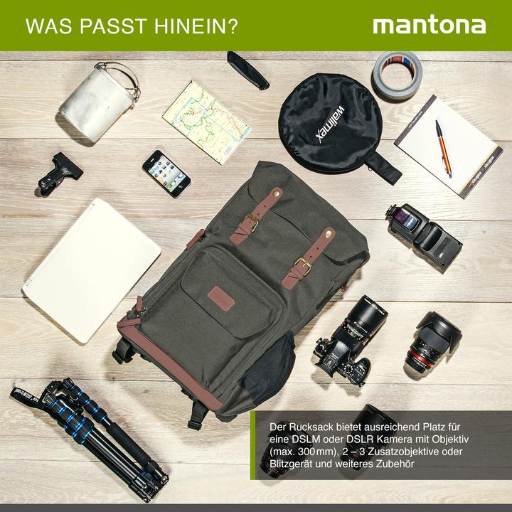 Produktbild mantona Luis (Fotorucksack, 18.60 l)