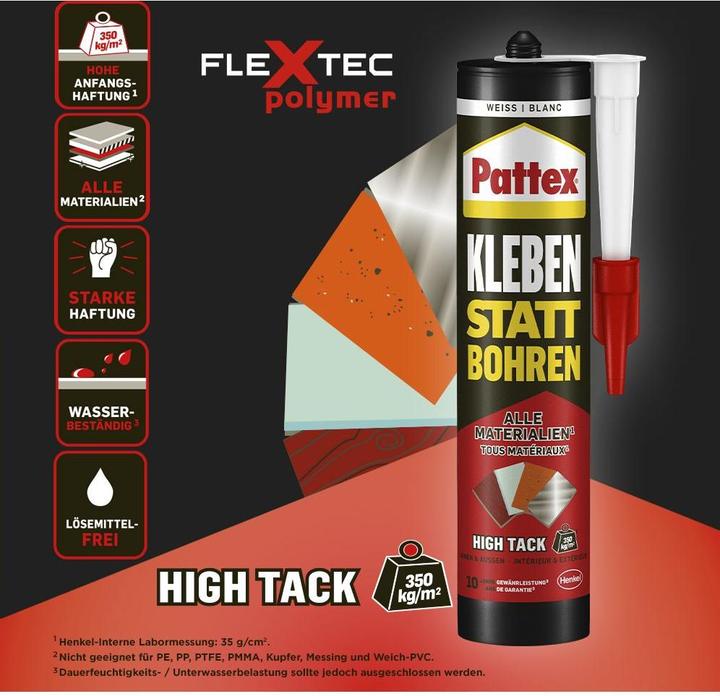 Image du produit Pattex Colle de montage High Tack Blanc (440 g)