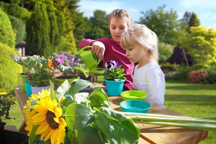 Immagine prodotto Gardenico Kids set da giardino grande con attrezzi da giardino e vasi per bambini