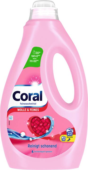 Actual product image Coral Wool+Fine 23Wl (23 Washing cycles, Liquid detergent)