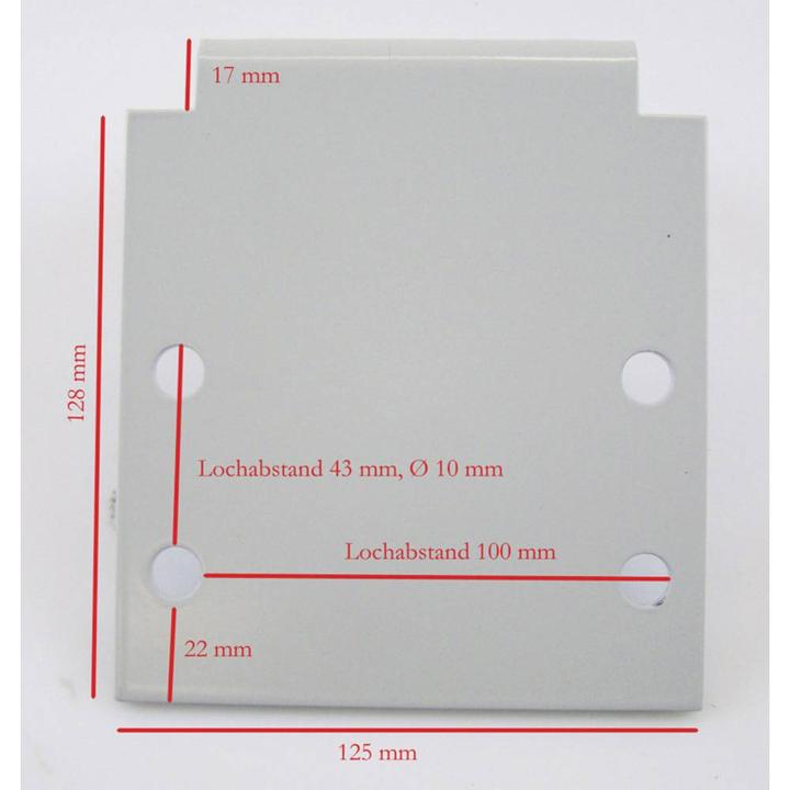 Actual product image Berger & Schröter Mounting plate for winch (Grey)
