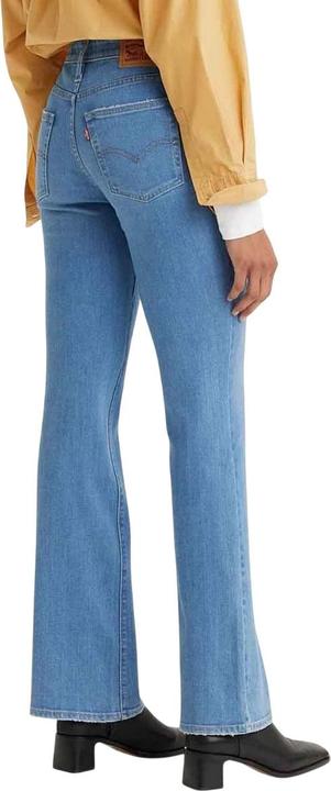 Actual product image Levis Womens/Ladies 725 Tribeca Sun Leather Patch Bootcut Jeans (32)