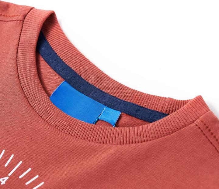 Immagine prodotto VidaXL Camicia a maniche lunghe per bambini Henna 128,Materiale: 100 (128)