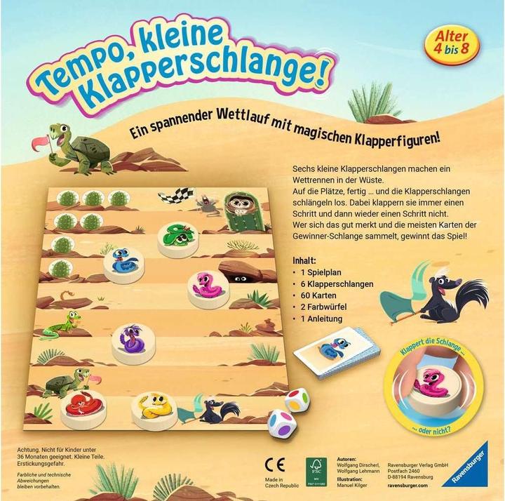 Produktbild Ravensburger Tempo, kleine Klapperschlange (Deutsch)