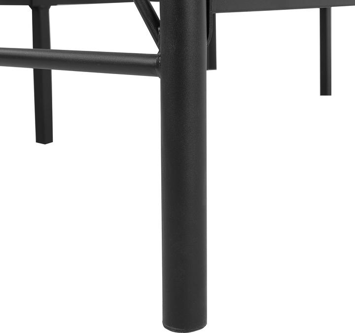 Actual product image Beliani Metal bed black slatted frame 180 x 200 cm DINARD (180 x 200 cm)