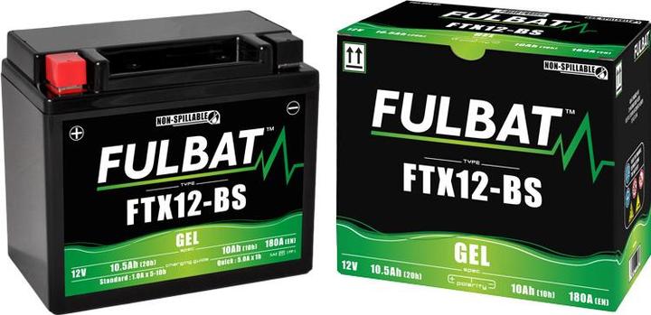 Image du produit Fulbat FTX12-BS Gel (12 V, 10.50 Ah, 180 A)
