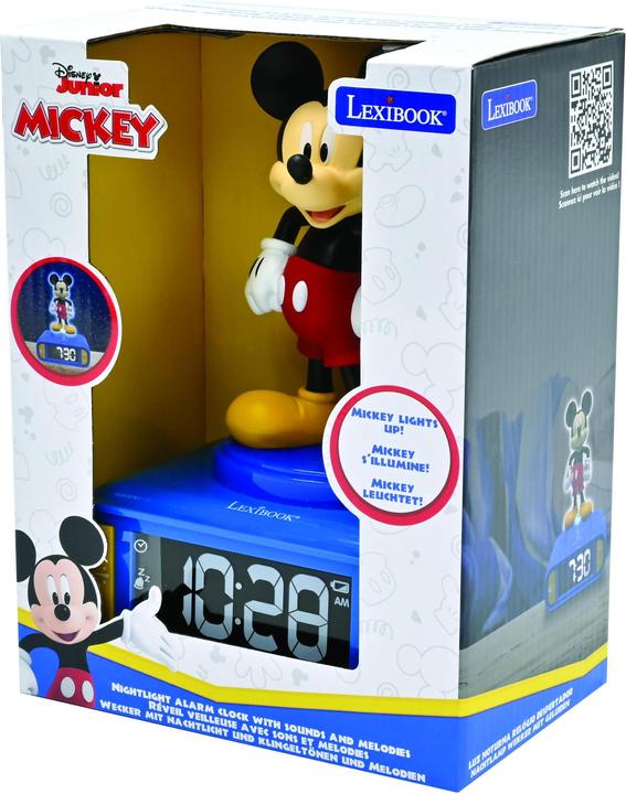 Image du produit Lexibook Réveil Mickey Mouse avec veilleuse 3D et sonneries spéciales
