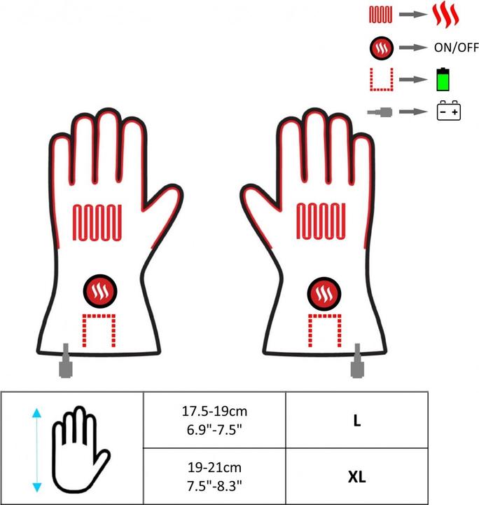 Actual product image Glovii Heated Motorbike Gloves XL Gdbxl (Women, XL)