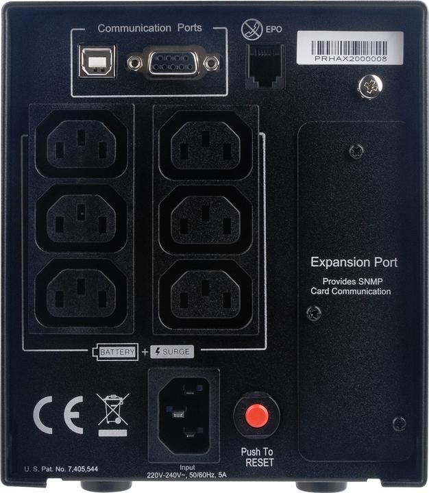 Actual product image Cyberpower Professional Tower Series PR750ELCD (750 VA, 675 W, Line-interactive UPS)