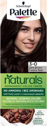 Palette Permanent Naturals Color Creme Hair Dye with Cocoa Butter and Argan Oil 800 (3-0) D