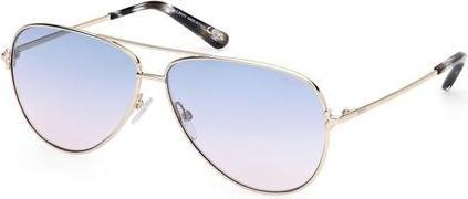 Actual product image Emilio Pucci Pucci EP0229 32W Shiny Pale Gold Women's Sunglasses