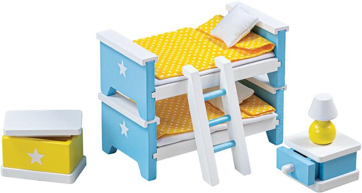 Bigjigs Tidlo Puppenhausmöbel aus Holz, Kinderzimmer, 3-teilig.