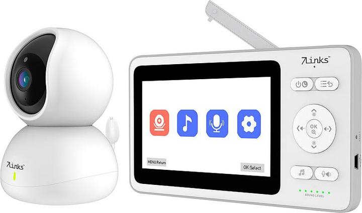 Produktbild 7links Video-Babyphone (Babyphone mit Kamera, 250 m)