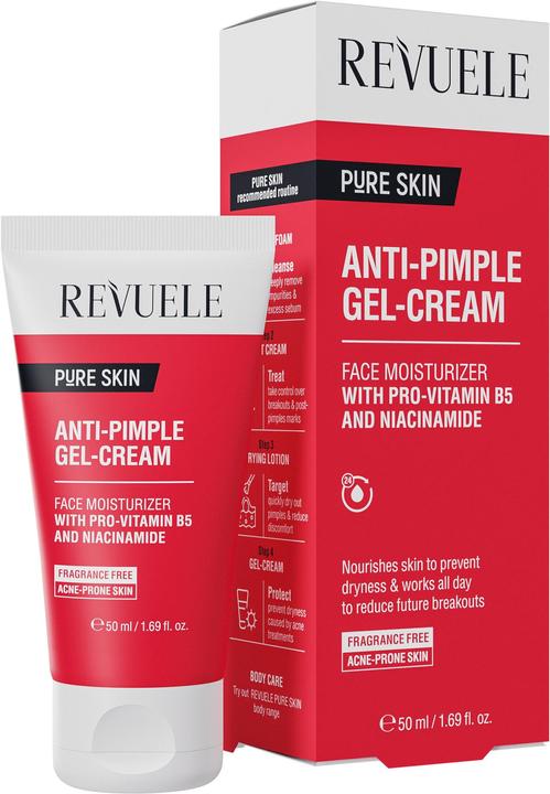 Actual product image Revuele Anti-Blackhead Cream with Provitamin B5 Niacinamide for Acne Prone Oily Skin Face (50 ml, Day cream)