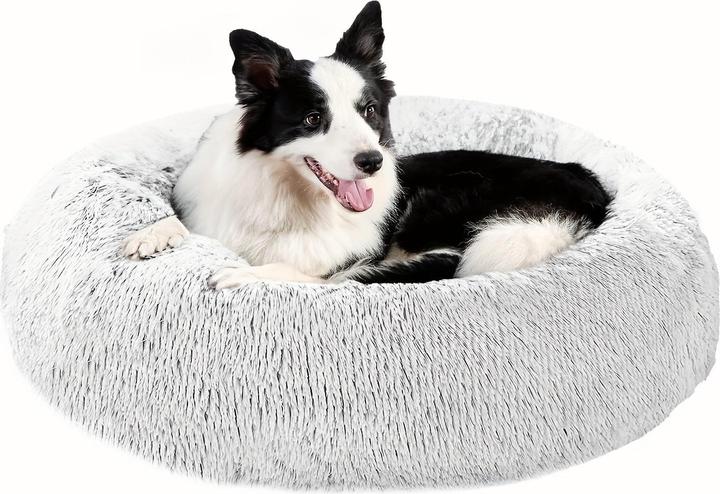 Produktbild Alopini Beruhigendes Hunde- & Katzenbett, Donut Cuddler Wärmendes Kuscheliges Weiches Rundes Bett (Hund, Katze)