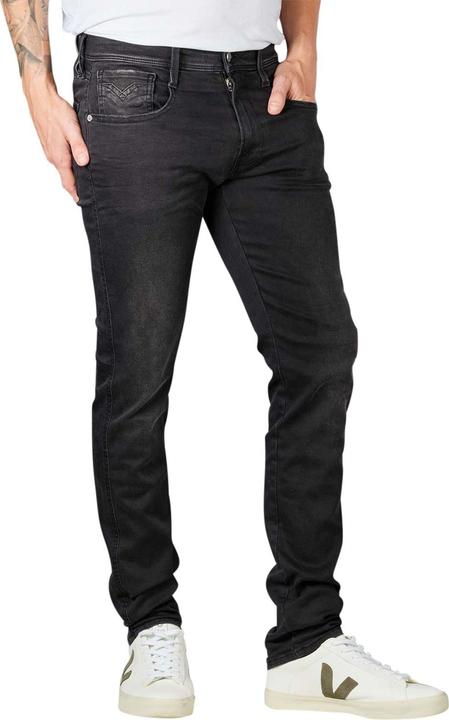 Actual product image Replay Anbass Jeans Slim black washed (W30/L32)