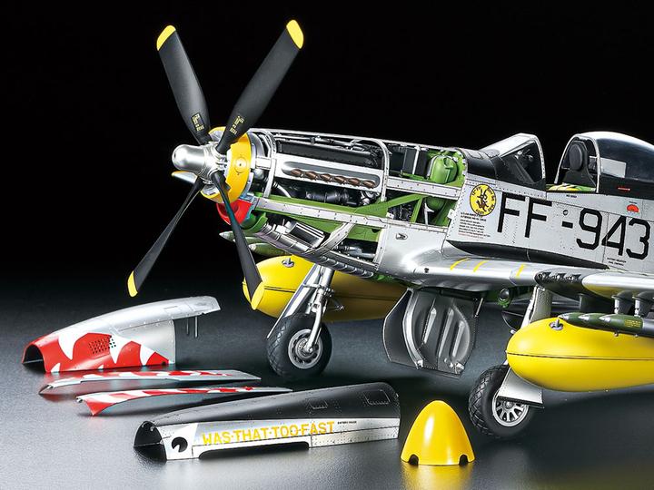 Actual product image Tamiya North American F-51D Mustang Korean War