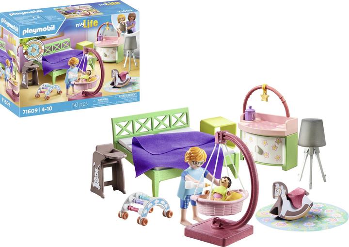 Image du produit Playmobil Chambre à coucher avec coin de jeu pour bébé (71609, Playmobil Ma vie)