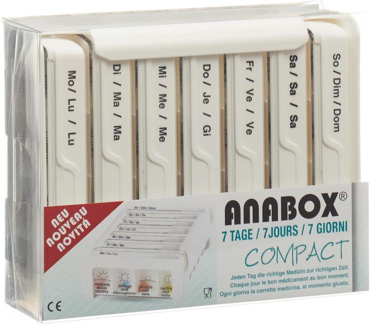 Anabox Compact 7 Tage deutsch/französisch/italienisch weiss