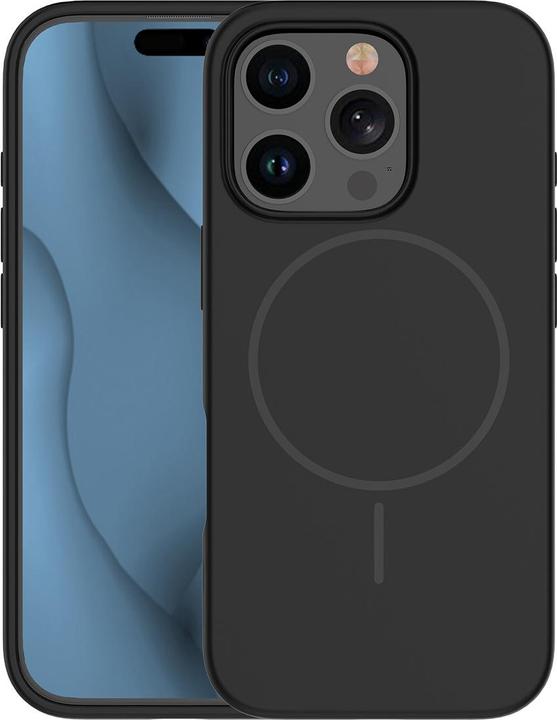 Actual product image OEM Silicone Thin Mag case for iPhone 12 / 12 Pro 6,1" black (Apple iPhone 12)
