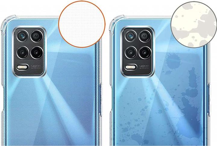 Actual product image Screenguard Realme 8 5G Case Crystal Soft Airbag Bumper (Realme 8 5G)