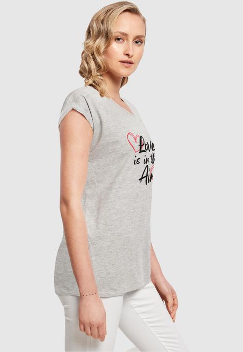 Actual product image Merchcode Ladies Valentines Day - Love is in the Air Extended Shoulder Tee - 117155 (S)
