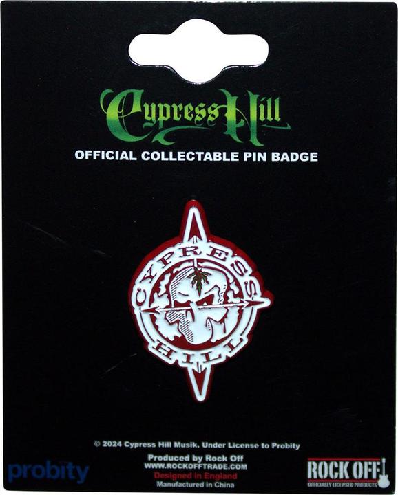 Produktbild Cypress Hill Abzeichen Skull Compass ZinkLegierung