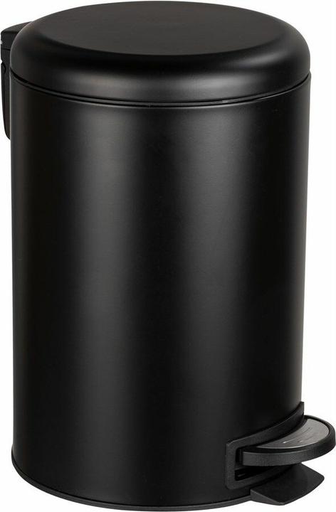 Image du produit Wenko Poubelle à pédale Leman Easy Close 12 litres noir mat (12 l)