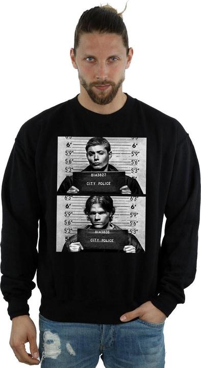 Actual product image Supernatural Mens Winchester Mugshots Sweatshirt (XXL)