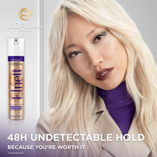 Actual product image L'Oréal Paris L'Oreal Paris Elnett Anti-Brassiness Color-Correcting Purple Micro-Diffusion Hairspray 300 Ml (300 ml)
